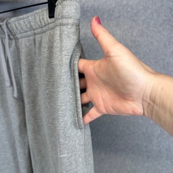 Nike Pants Men's Sweatpants Joggers Drawstring Size Medium Gray Cotton Blend - Picture 10 of 12